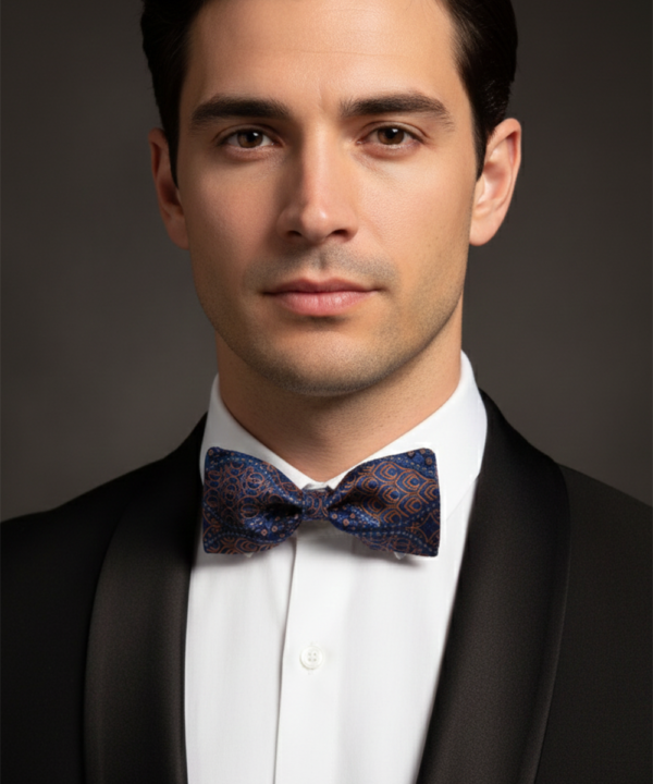 The Pastel Punch Pink & Blue Geometric Bow Tie