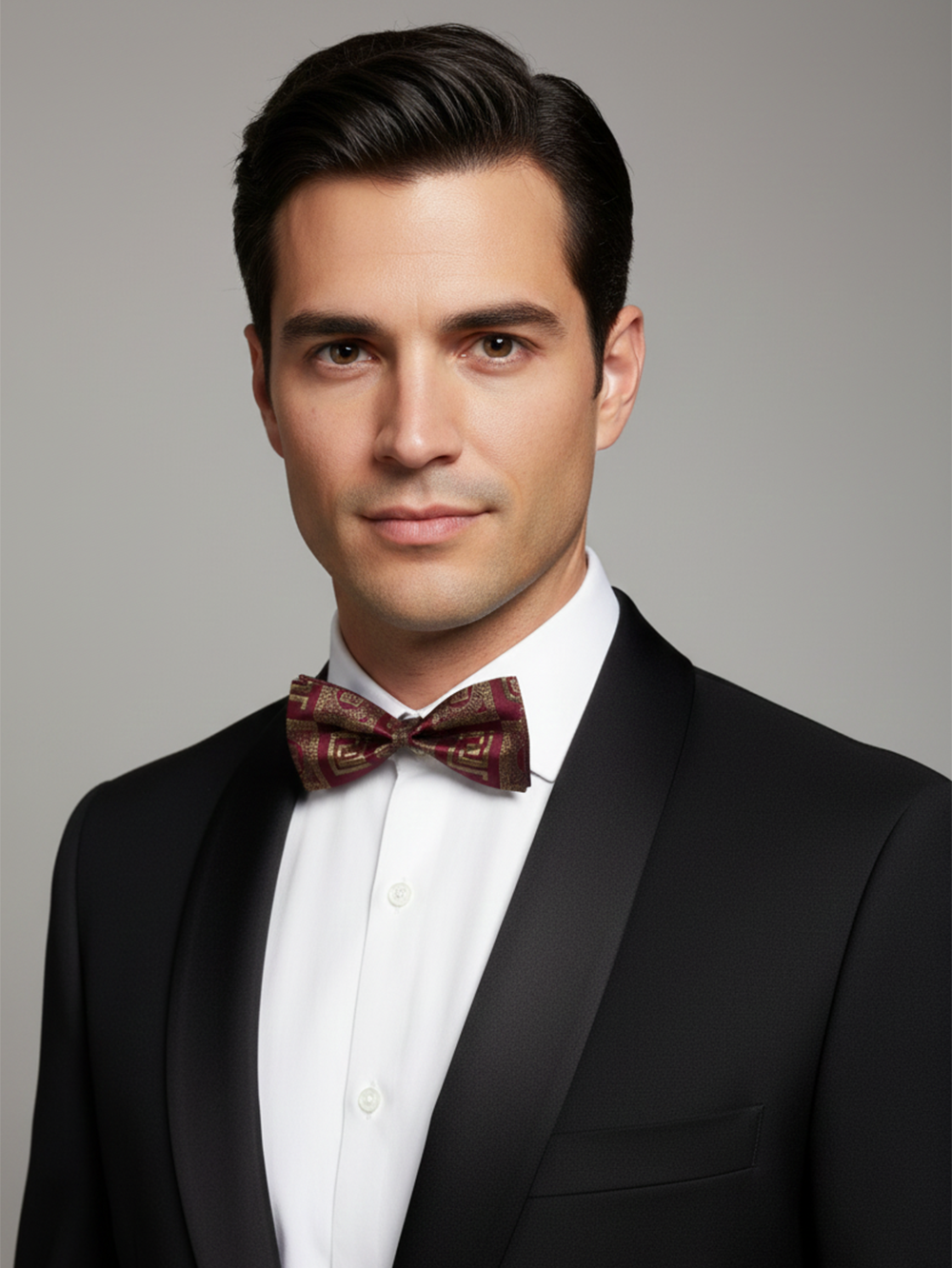 The Gilded Garnet: Dark Red and Rose Gold Elegance