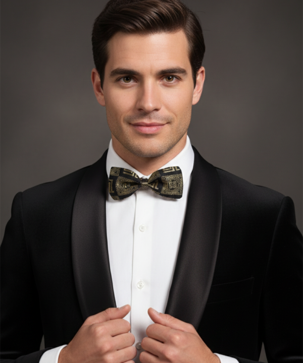 The Stellar Noir: Silver-Etched Midnight Elegance