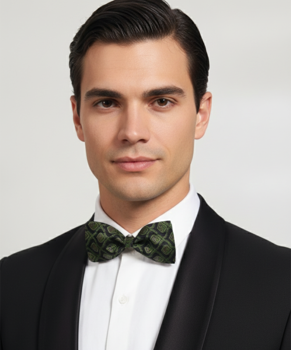 The Noir Mystique: Subtle Patterned Sophistication