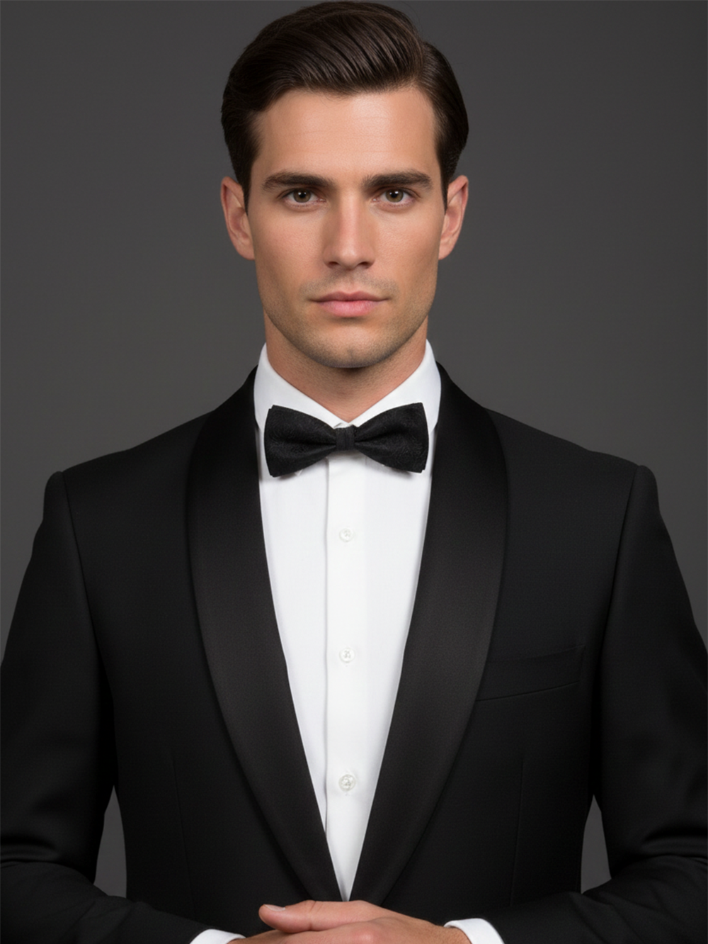 Midnight Elegance: The Essential Matte Black Bow Tie