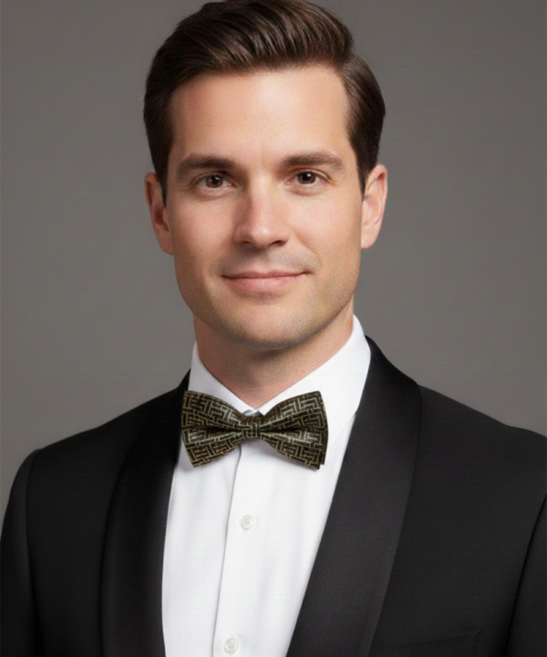 The Kaleidoscope Silk Bow Tie: A Symphony of Color