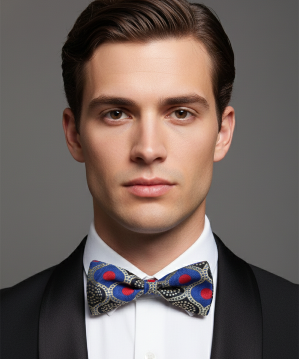 Radiant Rose & Sterling Shimmer: The Ultimate Statement Bow Tie
