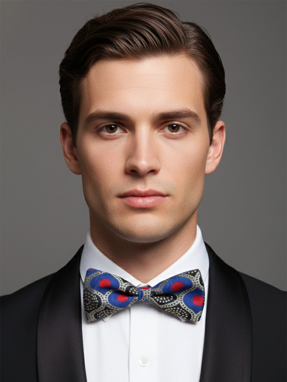 Radiant Rose & Sterling Shimmer: The Ultimate Statement Bow Tie
