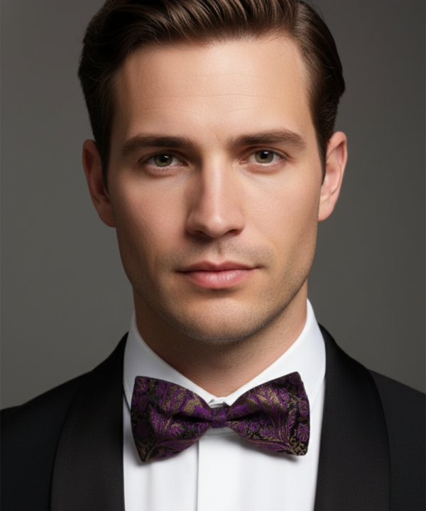 Elevate Your Look: The Classic Burgundy  Bow Tie
