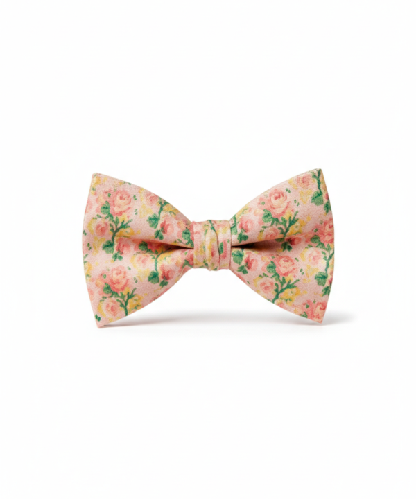 Pink Floral Print Bow Tie ? Stylish & Charming Formal Accessory