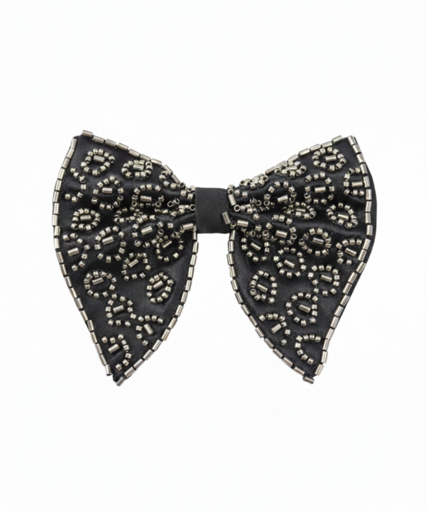 Men's Ornate Hand-Embroidered Beaded Bow Tie